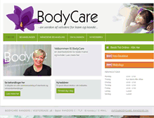 Tablet Screenshot of bodycare-randers.dk